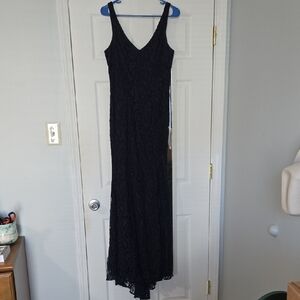 BCBGeneration Navy & Black Evening Dress